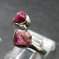 Bixbite Red Emerald Beryl Silver Ring From Utah USA - Size 8 - 2.29 Grams