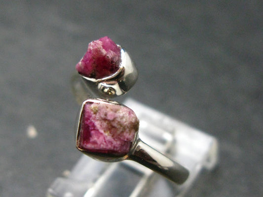 Bixbite Red Emerald Beryl Silver Ring From Utah USA - Size 8 - 2.29 Grams