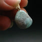 Rarest Paraiba Copper Blue Tourmaline Crystal Silver Pendant From Brazil - 1.0" - 3.0 Grams