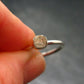 Muonionalusta Meteorite Sterling Silver Ring from Sweden - 1.40 Grams - Size 6