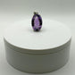 Large Faceted Amethyst Pendant – Solar Sparkle in Violet - 12.11 Grams