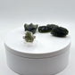 Raw Moldavite Sterling Silver Ring – Unique Cosmic Green Tektite Jewelry - Size 9.5