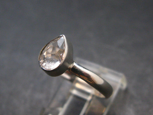 0.87 Carat Phenakite Phenacite Gem Sterling Silver Size 8 Ring from Russia - 1.92 Grams