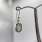 Raw Herderite Crystal Drop Earrings in Sterling Silver - 2.69g