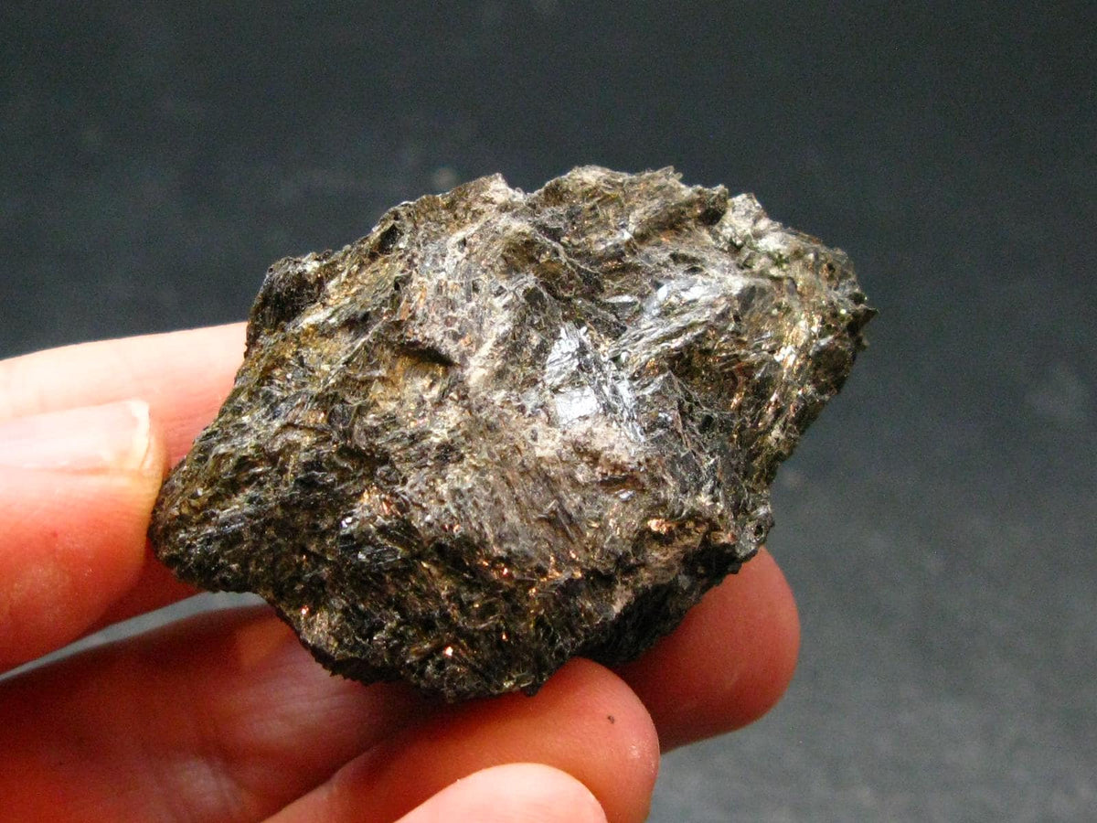 Rare Nuumite Nuummite Raw Piece From Greenland - 33.62 Grams - 1.8"