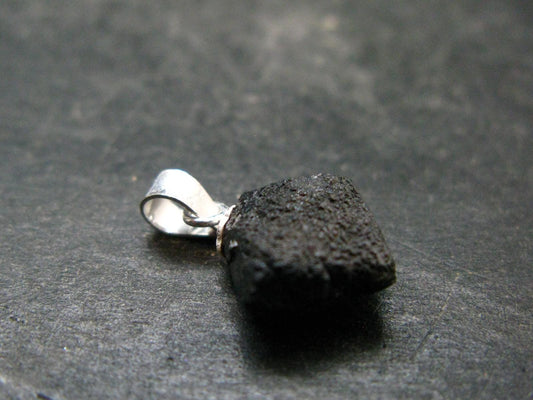 Extremely Rare! Amazing Natural Terminated Brookite Crystal Silver Pendant From Arkansas - 0.6" - 1.22 Grams