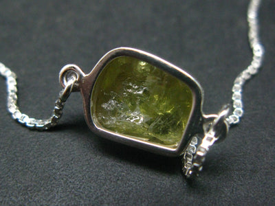 Chrysoberyl Silver Bracelet From Brazil - 4.16 Grams - Adjustable length