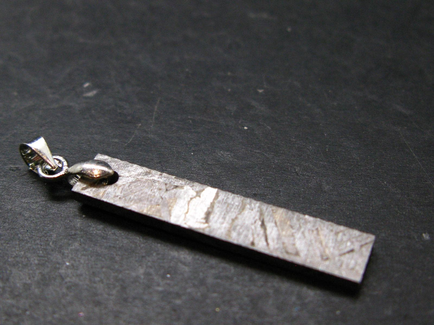 Muonionalusta Meteorite Pendant from Sweden - 1.6" - 2.78 Grams