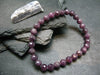 Purple Sapphire Genuine Bracelet ~ 7 Inches ~ 6mm Round Facetted Beads