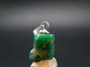 Emerald Beryl Silver Pendant from Afghanistan - 0.7" - 1.0 Grams