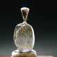 Gray Herderite Silver Pendant from Africa - 0.7" - 1.16 Grams