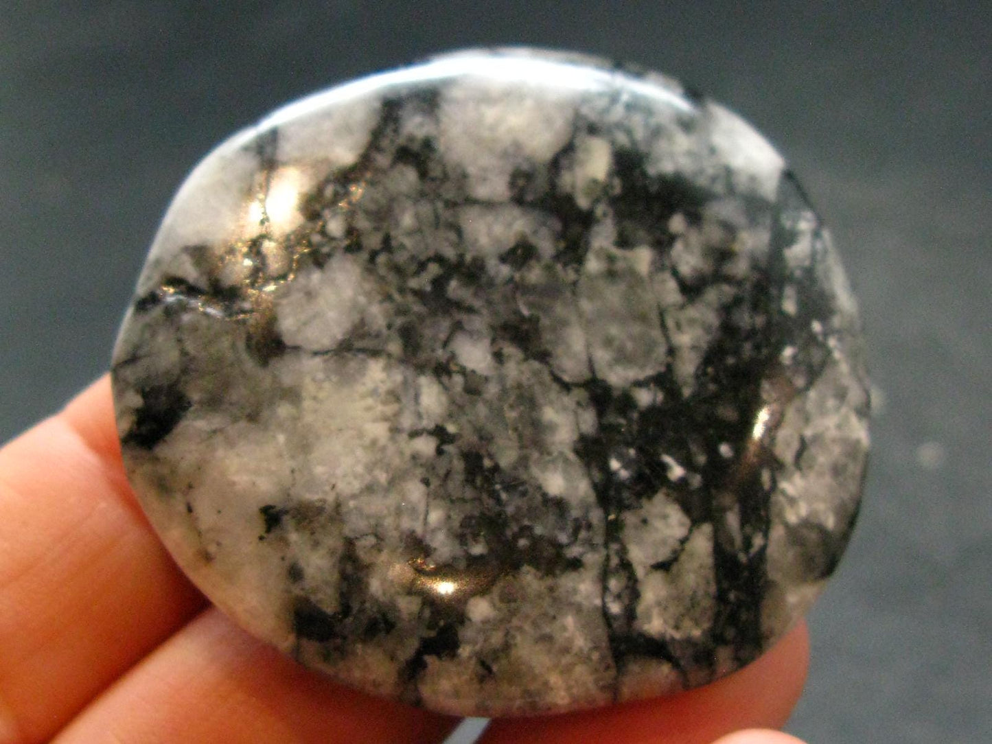 Rare Impactite Tumbled Stone From Norway - 1.7" - 21.63 Grams