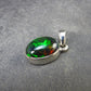 Rare Black Opal Sterling Silver Pendant from Australia - 0.7" - 1.65 Grams