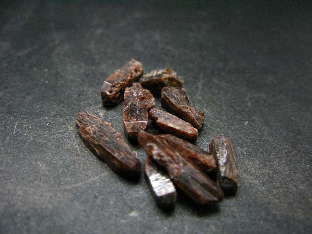 Lot of 10 Xenotime Crystals from Brazil - 30.45 Carats