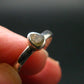 Cute Gem Moldavite Sterling Silver Ring From Czech Republic - Size 5.5 - 1.6 Grams