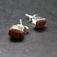 Zincite Zinkite Stud Earrings Sterling Silver From Poland - 1.65 Grams