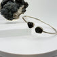 Alexandrite Cuff Bracelet Raw Color Change Gemstone Silver Open Bangle June Birthstone Jewelry