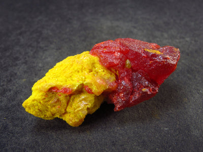Rare Fire Realgar on Orpiment Crystal From Russia - 1.3" - 9.7 Grams