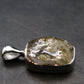 Gray Herderite Silver Pendant from Africa - 0.7" - 1.38 Grams