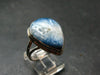 Blue Ice Glacierite Silver Ring from Indonesia - Size 9- 7.87 Grams