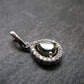 Moldavite Tektite Silver Pendant from Czech Republic - 0.8" - 1.34 Grams