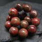 Cinnabar Genuine Bracelet ~ 7 Inches ~ 13mm Round Beads