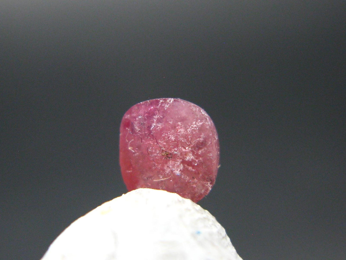 Rare Gem Bixbite Red Beryl Emerald Cabochon From Utah USA - 0.50 Carats - 5.1x4.6 mm