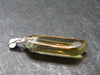 Natural Unheated Citrine Sterling Silver Pendant from Zambia - 1.3" - 2.31 Grams