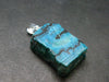 Fabulous Vivid Blue Chrysocolla Chrysocola Silver Pendant From Arizona, USA - 1.0" - 3.66 Grams