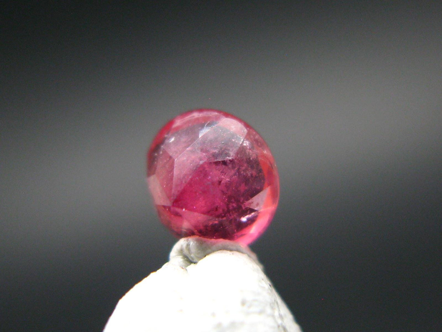 Beautiful Rare Gem Bixbite Red Beryl Emerald Cut Stone From Utah USA - 0.42 Carats - 4.4x4.4mm