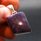 Rare High-Quality Charoite Silver Plated Pendant From Russia - 1.3" - 6.52 Grams