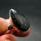 Very Rare Nuumite Nuummite Sterling Silver Plated Ring from Greenland - 5.94 Grams - Size 9