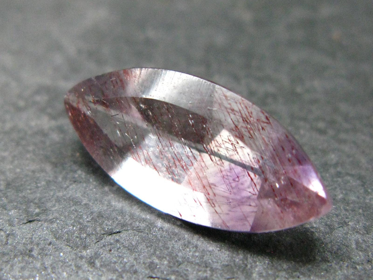 Super 7 Lepidocrocite in Quartz Cut Stone From Brazil - 4.59 Carats