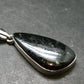 Very Rare Sterling Silver Nuumite Nuummite Pendant From Greenland - 1.7" - 7.0 Grams
