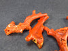 Rare Lot of 10 Natural Red Coral Pieces From Italy - 21 Grams