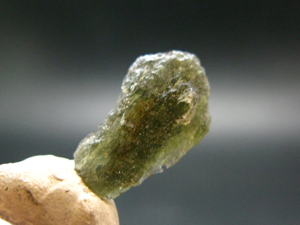 Moldavite Tektite Raw Piece from Czech Republic - 0.8" - 7.55 Carats - 1.51 Grams