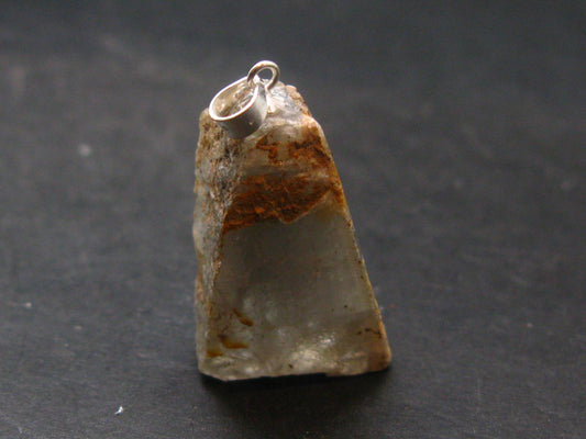 Barite Crystal Silver Pendant From USA - 1.3" - 14.21 Grams
