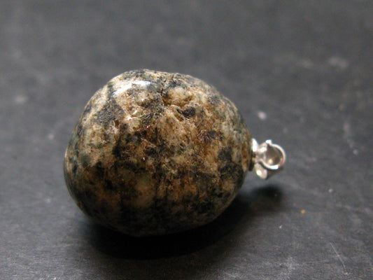 Rare Impactite Silver Pendant From Norway - 1.1"