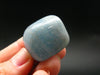 Genuine Blue Aquamarine Tumbled Stone From Brazil - 1.1" - 22.62 Grams