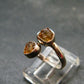 Citrine Sterling Silver Ring - Size 5 - 1.92 Grams