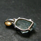 Fantastic Gemmy Aquamarine Crystal Silver Pendant From Brazil - 0.9" - 1.55 Grams