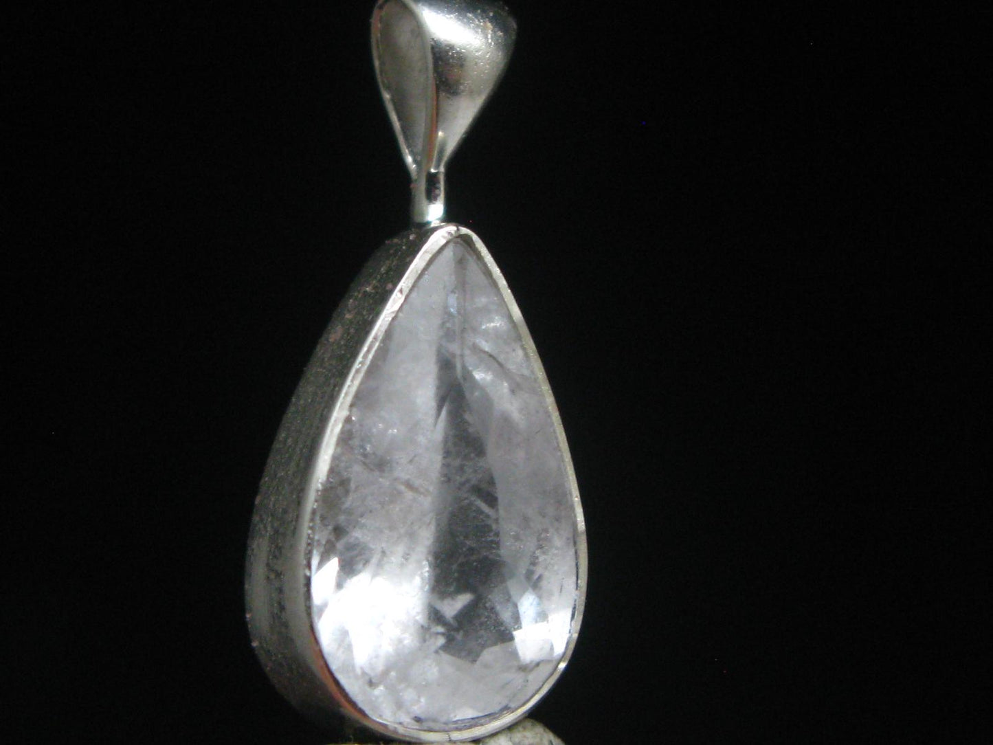 Gem Phenakite Phenacite Facetted Pendant from Russia - 1.96 Grams - 0.8"