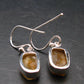 Rare Herderite Crystal Silver Earrings from Brazil - 3.07 Grams