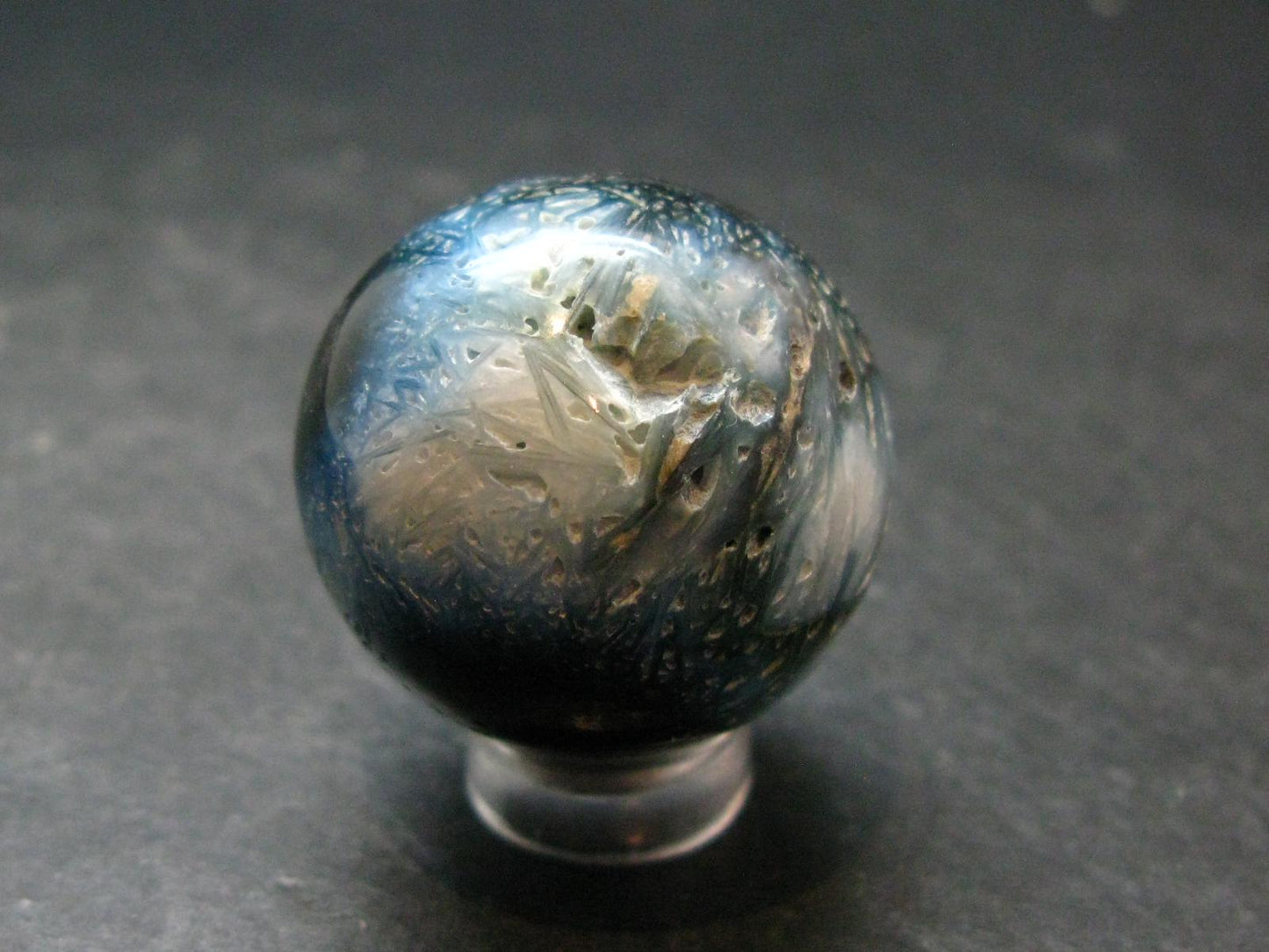 Blue Ice Glacierite Sphere from Indonesia - 1.2" - 40.18 Grams