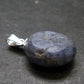 Gem Blue Sapphire Corundum Crystal Silver Pendant From Sri Lanka - 16.60 Carats
