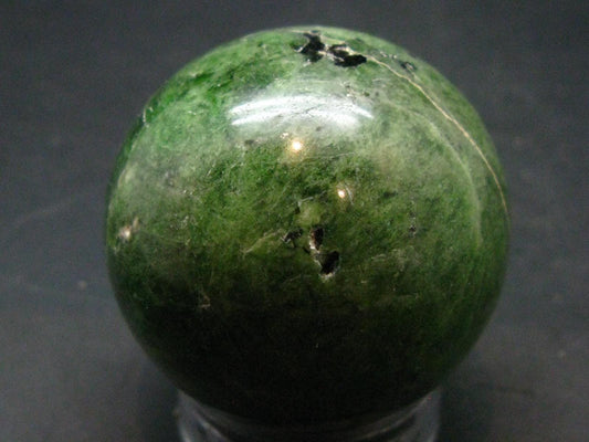 Gem Chrome Diopside Ball Sphere From Russia - 1.7"- 144.0 Grams