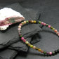 Watermelon Bicolor Tourmaline Genuine Bracelet ~ 7 Inches ~ 4mm Round Beads