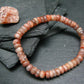 Sunstone Genuine Bracelet ~ 7 Inches ~ 7mm Rondelle Beads