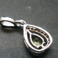 Moldavite Tektite Silver Pendant from Czech Republic - 1.0" - 1.85 Grams