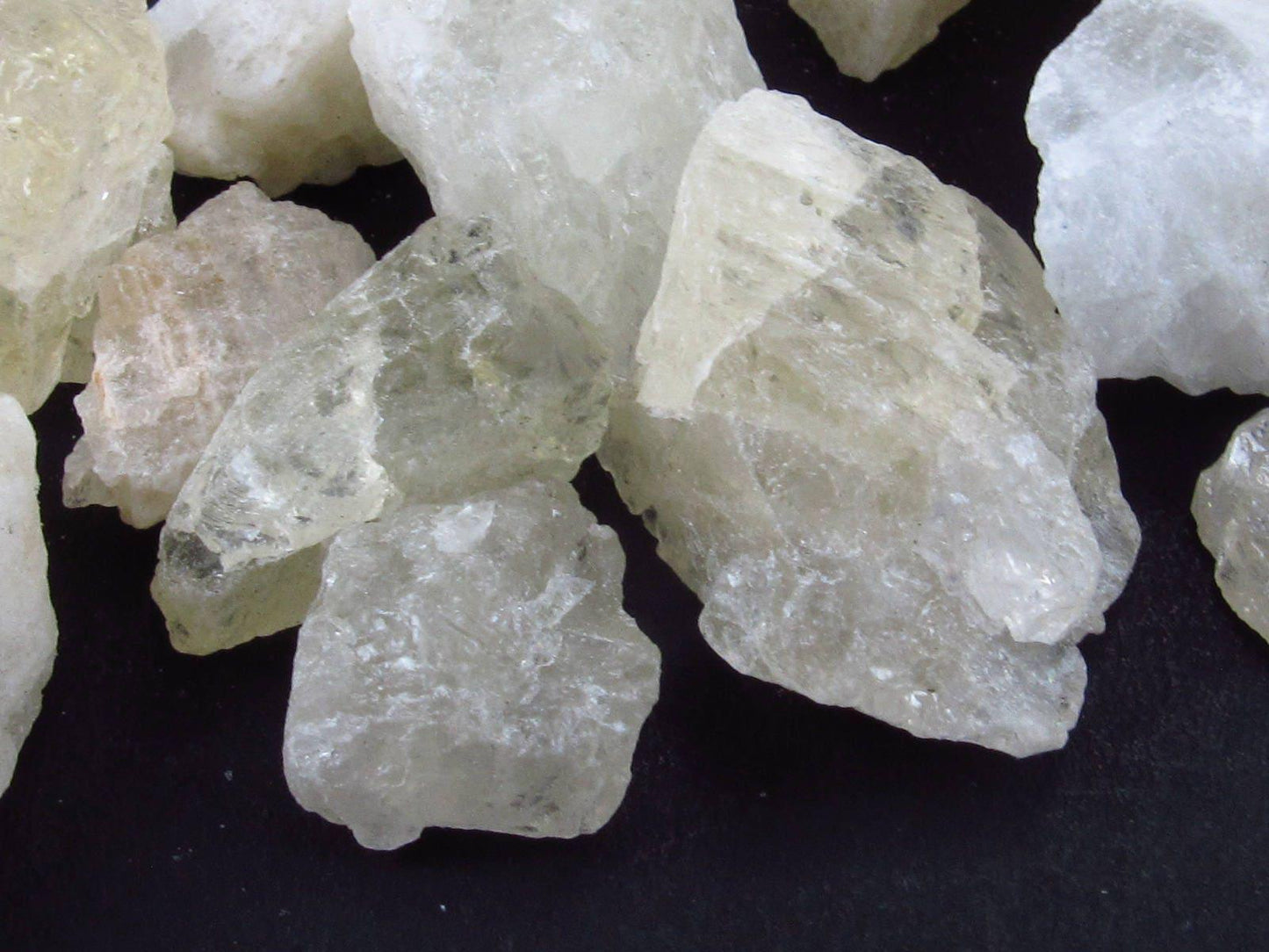 Rare Lot of 20 Golden Amblygonite Crystals from Brazil